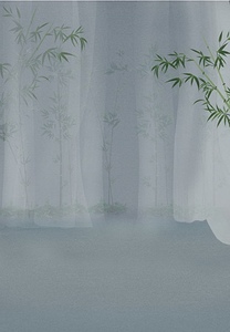 影楼古风摄影背景 竹子拍照古装背景布 汉服戏曲儿童拍摄背景纸