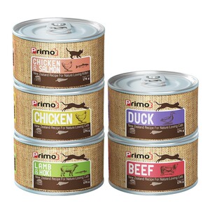 primo新西兰猫咪罐头猫湿粮猫罐幼猫成猫营养鸡肉鸭肉增肥175g*6