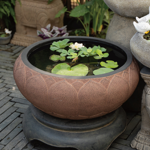 匠心坊中式户外庭院装饰荷花缸花园大型绿植花盆院子睡莲缸摆件