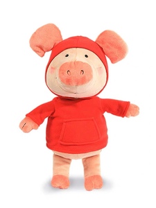 德国nici专柜正品红衣服小猪威比公仔20厘米毛绒玩具可爱生日礼物