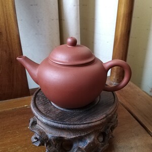 朱勤伟镶银【 鸽嘴水平200ml】宜兴紫砂壶黑料手工golem_ww99999