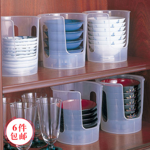 日本品牌厨房置物架 塑料碗架收纳架 碗筷架沥水架碗柜餐具收纳盒