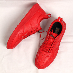 红色男鞋春季潮鞋2022新款网红鞋子男板鞋韩版潮流百搭小红鞋男