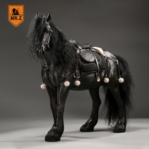 【夏尔马】mrz 朱先生 夏尔马 1/6(大号)黑马 乌骓马 仿真动物