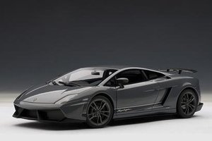 奥拓1:18 兰博基尼 盖拉多lamborghini lp570-4 灰色 车模收藏