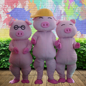 日本猪卡通人偶服装欢乐猪行走人偶卡通服装动漫服装人偶道具衣