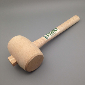 手创日式榉木锤子 木槌实木榔头手工木锤木工锤子皮雕锤出口日本