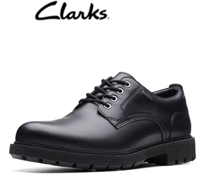 Clarks其乐贝特系列男鞋新款防水商务正装鞋牛皮防滑德比鞋男皮鞋
