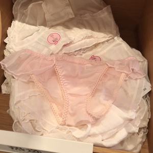 5条99|好猫gc可爱少女粉色网纱蕾丝小飞边低腰三角女士内裤小裤