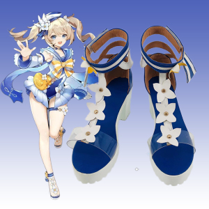 原神芭芭拉闪耀协奏泳装cos鞋cosplay鞋动漫展订做来图定制二次元