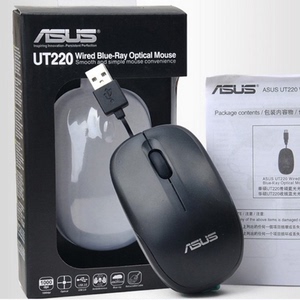 正品asus华硕UT220笔记本电脑美观便携mini伸缩线usb办公拉线鼠标