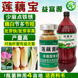益富源莲藕宝专用肥料膨大素剂药em菌种叶面肥麻点底肥铁锈营养液