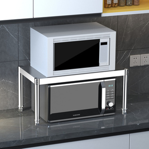 不锈钢单层置物架一层厨房架灶台架分层架1层微波炉架烤箱隔层架