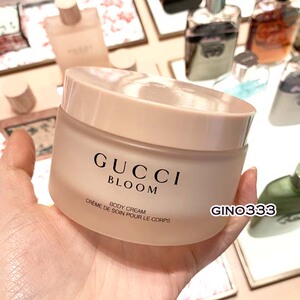 gucci身体乳bloom花悦淡香 粉色磨砂圆罐身体乳晚香玉茉莉180g