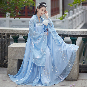 仙鹤烫金大袖衫