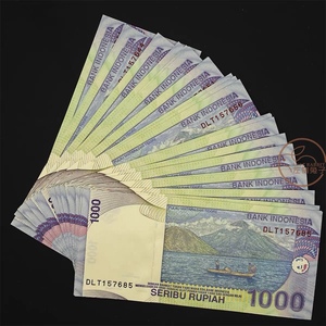 【1张包邮保真】印尼亚1000 划船国外纸币钱币各国货币真币收藏