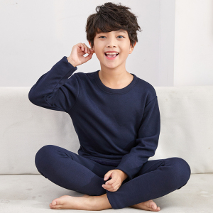 儿童保暖内衣套装加绒加厚冬季中大童男童宝宝水貂绒秋衣秋裤睡衣