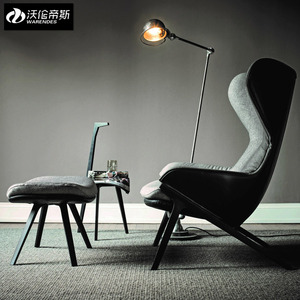 单人沙发椅现代简约创意卧室北欧个性时尚设计师休闲椅高背老虎椅