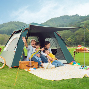 原始人帐篷户外便携式全自动可折叠露营用品专业全套装备单人野外