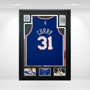 JSA证书足球签名NBA球衣相框装裱CBA挂墙收藏展示衣服框挂墙定做