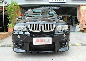 适用于02-06款宝马x5 e53改装哈曼款大包 围 前杠 后杠 尾嘴