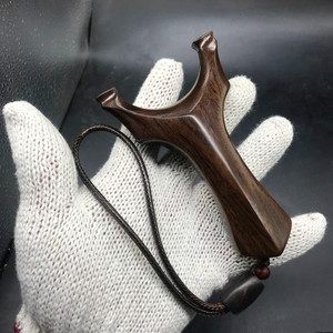 新款淮撑方头八棱天罡弹弓实木黑檀扁皮弹工反曲大威力禁止户外打