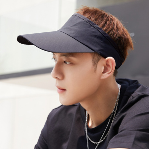 帽子男遮阳帽男士夏季太阳帽大头围空顶帽男户外夏天休闲薄无顶帽