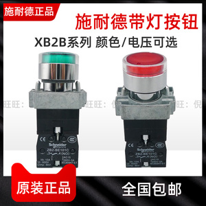 原装正品 施耐德带灯按钮开关XB2BW33B1C XB2-BW33B1C 绿色