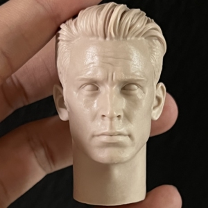 1/6 白模 美国队长 nancy  克里斯埃文斯 长发背头 兵人头雕 美队