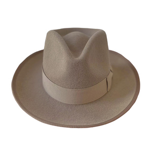 新款纯羊毛超软呢礼帽上海滩帽子绅士帽复古民国帽子超柔多色男士