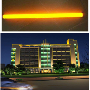 led数码管 护栏管 黄光 单色常亮低压24v 220v led楼层亮化 黄色