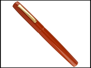 新标准 洗朱〕nakaya 中屋万年笔 传统漆涂 14k金尖钢笔