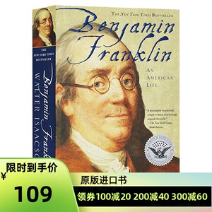 英文原版人物传记 本杰明富兰克林生平 进口英语书 美国传记作家