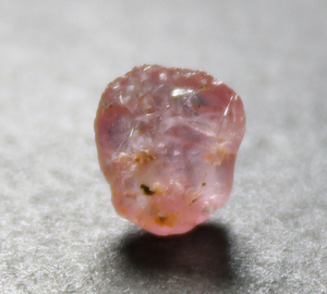 帕帕拉恰原石 帕德玛蓝宝石矿标 莲花刚玉标本 矿标 天然无烧 p08