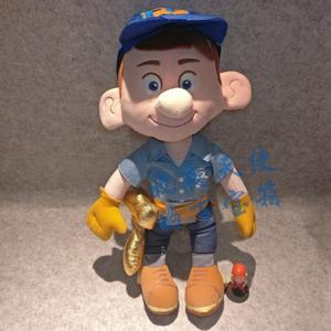 正品迪士尼disney 无敌破坏王 快手阿修 金榔头 毛绒公仔玩具人偶