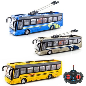 电动遥控公交车模型男孩观光巴士校巴儿童城市大巴车玩具仿真公车