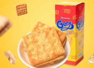 印尼gery芝莉芝士奶酪夹心饼干220gx3盒进口巧克力零食小包装代餐