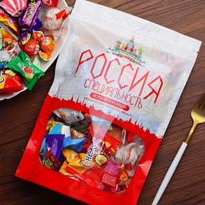 俄罗斯进口混合糖果多口味水果糖喜糖巧克力糖混装办公零食划算