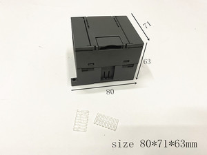 阻燃仪表导轨电器盒PLC工控盒西门子223扩展模块塑料外壳80x71x63