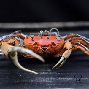 蒸汽朋克机械改造螃蟹标本摆件收藏品工艺品家居饰品勾手蟹礼物