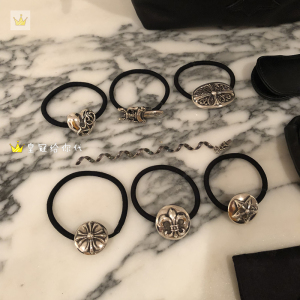 日本代购 chrome hearts 克罗心 十字 童军花发箍皮筋头绳