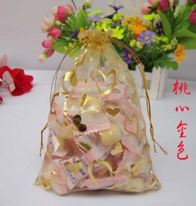 金边喜糖纱袋喜糖盒创意喜糖袋子纱袋喜蛋袋糖果袋糖果包装