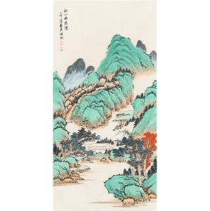 尺竖幅山水画