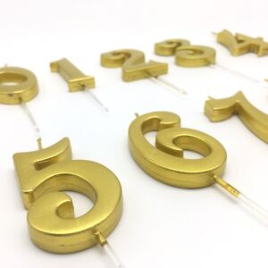 蜡烛烫金字