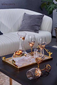 罗比罗丹 兰之恋红酒杯欧式创意葡萄酒杯水晶玻璃家用酒具套装