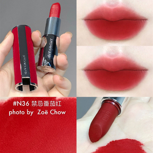 givenchy纪梵希2021新款粉丝绒秋冬红丝绒哑光口红限量n35n36n37