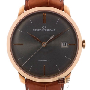 girard perregaux芝柏18k金男表自动机械49525二手表瑞士原装正品