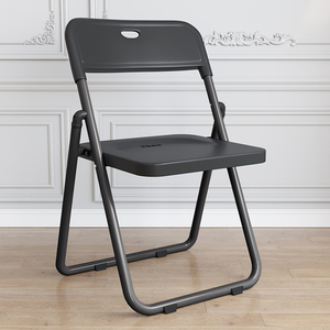 折叠椅子靠背家用简约现代成人塑料户外办公室宿舍大学生加厚凳子