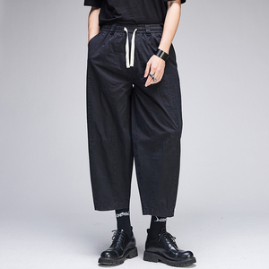 高品质日系山本风 宽松男百搭时尚休闲哈伦裤阔腿裤九分裤街拍款