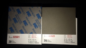 正品 3M02601海绵砂 模型砂纸 电子 3M海绵砂片 1000号蓝色砂纸块